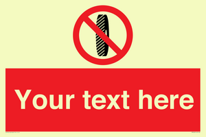 Custom Do Not Change Grinding Wheel Sign